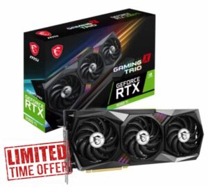 MSI GeForce RTX 3060 Ti GAMING X TRIO 8GD6X Gaming Graphics Card - 8GB GDDR6X