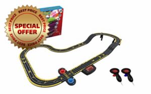 Micro Scalextric Super Speed Race Set - Lamborghini vs Porsche - Battery Powered Set. Micro