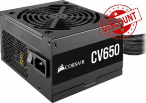 Corsair CV650 80 PLUS Bronze Non-Modular ATX 650 Watt Power Supply (Full Continuous Power