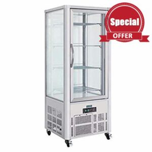 Polar Refrigeration G-Series 280W Patisserie Cake Pastry Dessert Display Fridge 400 Litre