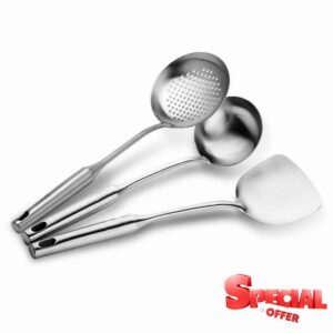 WSXCV chuju Stainless Steel Cookware Set Shovel Turner Soup Spoon Spatula Cooking Tools Gift Utensils Kitchen Gadgets Accessories spatula se
