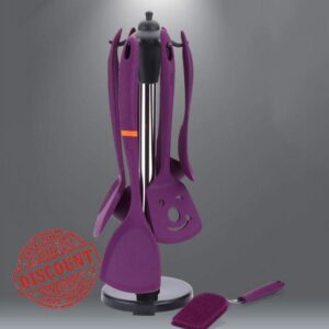 Spatulas Purple Silicone Kitchen Utensils Gadgets Handle Cooking Tools Kitchenware Set Spatula Shovel Spoon Home Kitchen Tools