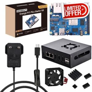 GeeekPi Orange Pi 5 Plus 16GB LPDDR4/4x Rockchip RK3588 8-Core 64-Bit Single Board Computer with eMMC Socket