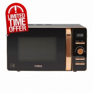 Tower T24021 Digital Microwave with 60-Minute Timer and 8 Autocook Settings