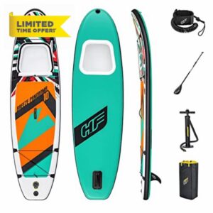 Hydro-Force Inflatable Stand Up Paddle Board | Complete Set with Hand Pump