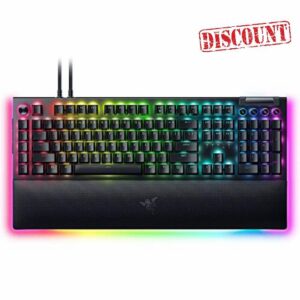 Razer BlackWidow V4 Pro (Green Switch) - Mechanical Gaming Keyboard (Clicky Mechanical Switches