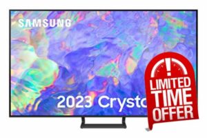 Samsung 55 Inch CU8500 4K UHD Smart TV (2023) - Air Slim Design TV With Centre Stand & Alexa Built In