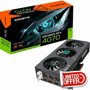 Gigabyte GeForce RTX 4070 EAGLE OC 12GB Graphics Card - 12GB DDRX6 21Gbps 192bit