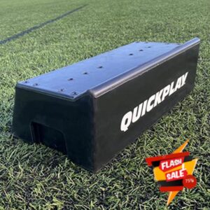 QUICKPLAY Replay Defender & Block System - Adjustable Height Replay Defender with Dual Angle Replay Block Portable Modular Soccer Rebounde