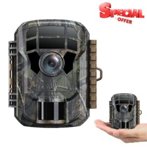 Wildlife Camera 24MP 1080P HD Trail Game Camera with Night Vision Motion Activated Waterproof