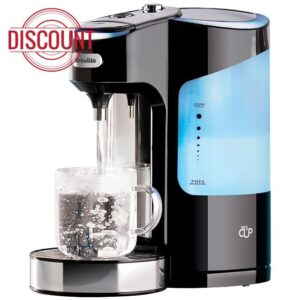 Breville HotCup Hot Water Dispenser | 3kW Fast Boil & Variable Dispense | 2.0L | Energy-efficient use | Gloss Black [VKJ318]