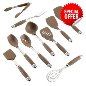 Anolon 47997 Tools Set/Nonstick Nylon Cooking Utensils/Kitchen Gadgets Includes Spoons