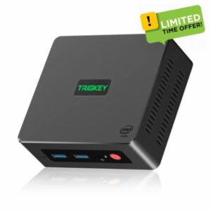 TRIGKEY G4 Mini Computer 12th Gen Intel N100 4C/4T 16G DDR4 500G M.2 PCIE1 SSD Mini PC W11 Desktop PC