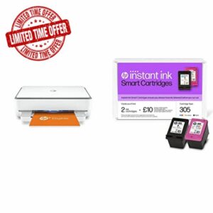 HP Envy 6020e All in One Colour Printer 305 Instant Ink Subscription Box with £10 Instant Ink subscription credi