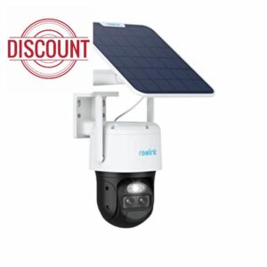 Reolink 2K 4MP Solar Security Camera Outdoor Dual Lens