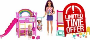 Barbie Skipper Babysitters Inc. Ultimate Daycare Playset with 3 Dolls