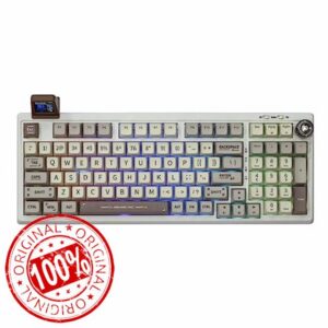 EPOMAKER RT100 97 Keys Gasket BT5.0/2.4G/USB-C Mechanical Gaming Keyboard with Customizable Display Screen
