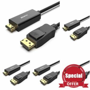 BENFEI DisplayPort to HDMI 1.8M Cable