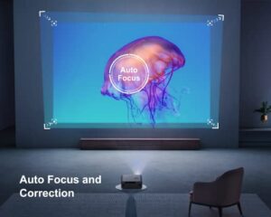 18000 Lumen WiFi 6 Bluetooth Full HD 1080P Portable Projector Supported 4K