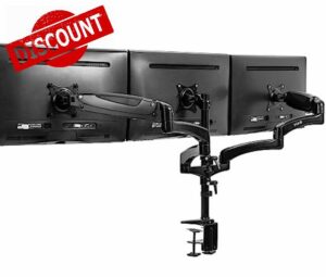 VIVO Triple Monitor Height Adjustable Desk Mount
