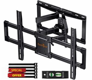 Perlegear TV Wall Bracket for Most 37–82 Inch Flat/Curved TVs up to 50 kg