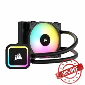 Corsair H60x RGB ELITE Liquid CPU Cooler - 16 Dynamic RGB LEDs - SP120 RGB ELITE Series PWM Fan with AirGuide Technology - Intel® LGA 1700