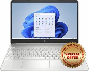 HP Laptop PC 15s-fq2037sa | Intel Core i5-1135G7 Processor | 8GB RAM | 256GB SSD | Intel Iris Xe GPU | 15.6 inch Full HD 16:9 display | Microsoft Windows 11 Home OS | Natural Silve