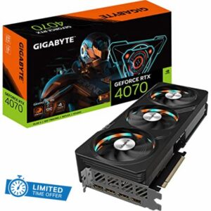 Gigabyte GeForce RTX 4070 GAMING OC 12GB Graphics Card - 12GB DDRX6 21Gbps 192bit