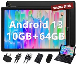 Android 13 Tablet 10 inch 10GB RAM+64GB ROM (TF 1TB)