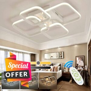 XEMQENER LED Dimmable Ceiling Lights with Remote