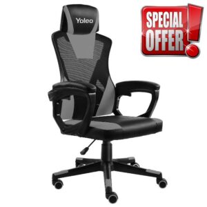 YOLEO Office Chair Ergonomic Desk Chair with 90°-135° Tilt Angle Gaming Chair