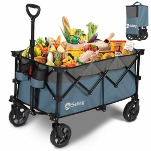 Sekey Lightweight Folding Wagon with 330LBS Large Capacity