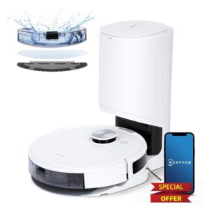 ECOVACS DEEBOT N10+ Robot Vacuum Cleaner with Mop 4300Pa (Auto-Empty Station