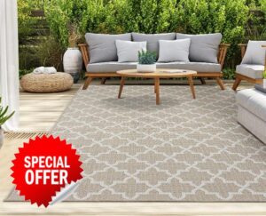homeart Outdoor Rugs | Easy-Cleaning Indoor & Outdoor Area Rugs for Porch