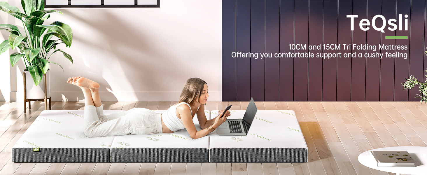 tri folding mattress