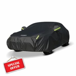PAISEN Car Cover Waterproof Dustproof with Thicken Cotton Cover,Outdoor Full Cover Sun Rain Dust All Weather Protection Car Cover,for 5 Series