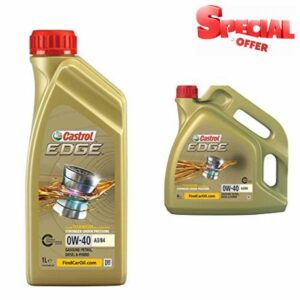 Bundle of Castrol EDGE 0W-40 A3/B4 Engine Oil 1L + Castrol EDGE 0W-40 A3/B4 Engine Oil 4L