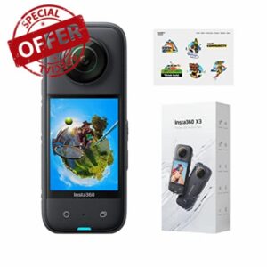 Insta360 X3 Sticker Kit - Waterproof 360° Action Camera with 1/2 Inch Sensor