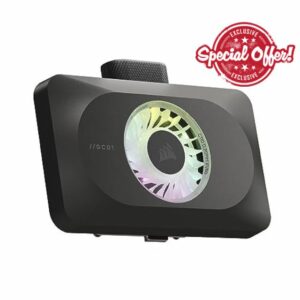 Corsair iCUE LINK XG3 RGB Hybrid GPU Water Block - Hybrid Custom Cooling - Fits NVIDIA RTX 4070 and 4070 Ti - Black