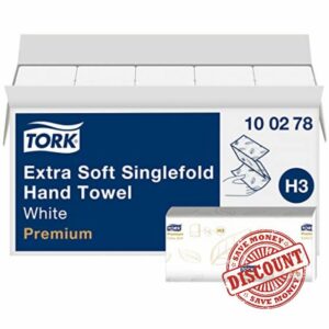 Tork Extra Soft Singlefold Hand Towels White H3