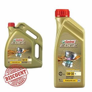 Bundle of Castrol EDGE 5 W-30 LL Engine Oil 5 Litre + Castrol EDGE 5W-30 LL Engine Oil 1L