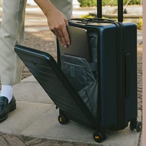 55CM Lightweight Cabin Luggage TSA Locks Spinner Silent 4 Wheel Hardside Suitcase for Travel