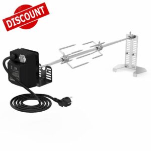 Onlyfire Universal Rotisserie Kit with 4W Motor