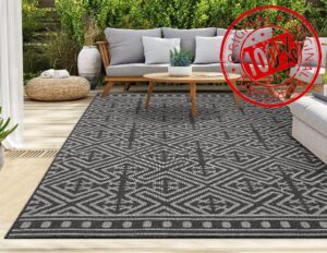 HomeArt Outdoor Rugs | Easy-Cleaning Indoor & Outdoor Area Rugs for Porch
