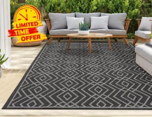 HomeArt Outdoor Rugs | Easy-Cleaning Indoor & Outdoor Area Rugs for Porch