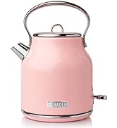 Haden Heritage White Electric Kettle - Energy Efficient - Rapid Boil and Boil Dry Protection - St...