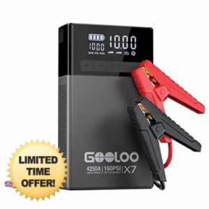 GOOLOO X7 Jump Starter with Air Compressor