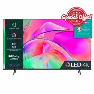 Hisense 55 Inch QLED Smart TV 55E77KQTUK - Quantum Dot Colour