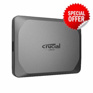 Crucial X9 Pro 1TB Portable SSD - Read/Write speeds up to 1050MB/s - PC and Mac