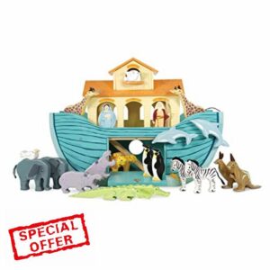 Le Toy Van - Pretend Play Educational Wooden Ark Role Play Toy | Suitable For A Boy Or A Girl 3 Years Old Or Olde